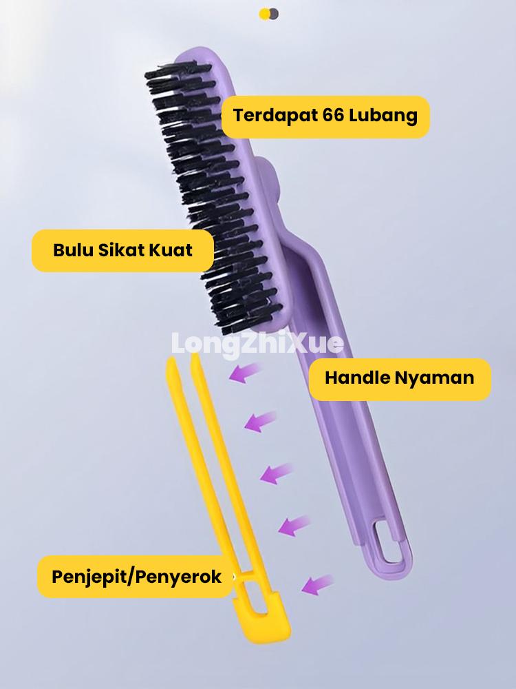 Product Introduction of Multifunctional Rotating Gap Brush, Hard Bristle Brush For Bathroom Dead Corners, Two-in-one floor And Floor Gap Brush, Washbasin Cleaning Brush absorben air peralatan makan toilet  cleaner melamine sponge pelicin setrika laundry pewangi setrikaan laundry 9