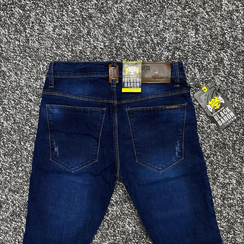 Celana jeans panjang sobek pria BLACK BARON slimfit 28-33 Keren Nyaman 6
