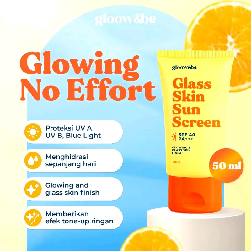 Gloow&be Glass Skin Sunscreen SPF40 PA+++ 0