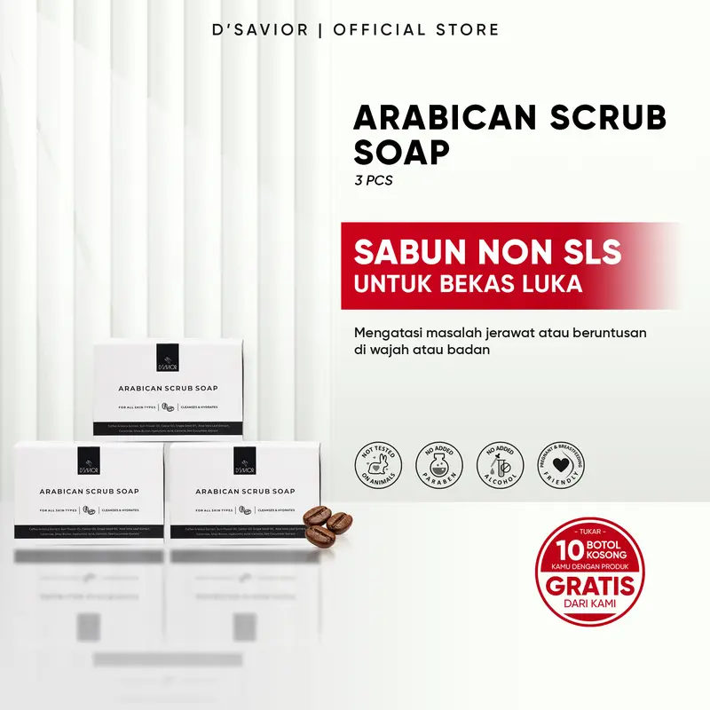 GET 3 Arabican Scrub Soap D'Savior - (Special Live Only) 0