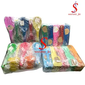 Paket hemat isi 300 pcs souvenir pernikahan,sodt+sisir+centong sayur +centong Nasi dan bisa reques kartu ucapan tulis nama