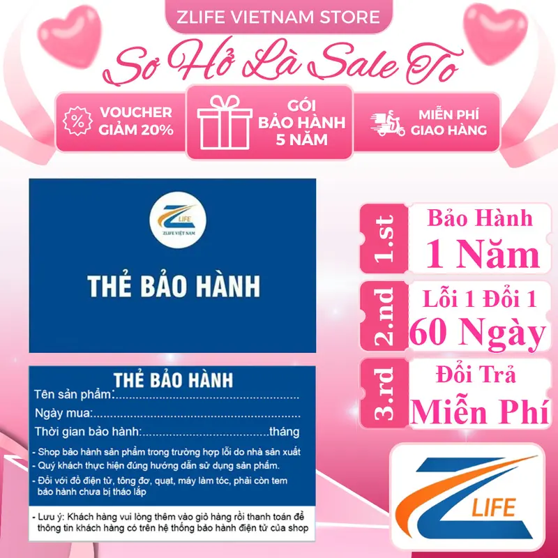 TBH 1 năm dành cho các sp của shop