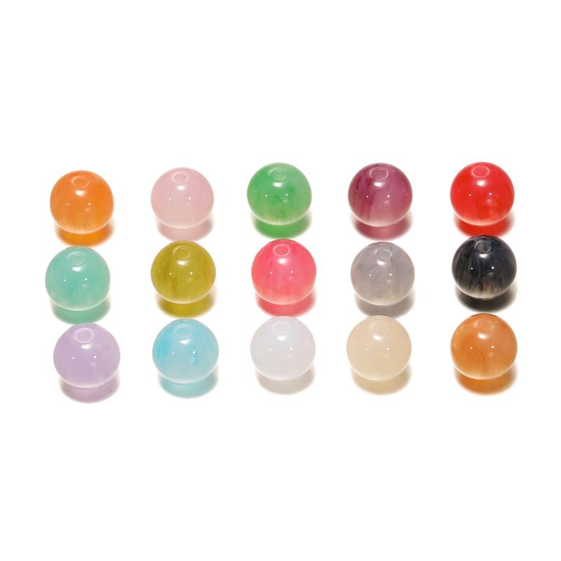 Hạt Giả Đá Tự Nhiên Mắt Mèo Opal, Kích Thước 12mm, Thích Hợp Để Tự Làm Trang Sức, Thiết Kế Bầu Trời Đầy Sao Trong Mơ, Chất Liệu Resin Cát chảy, Vòng Cổ Dây Chuyền Vàng, Phụ Kiện Trang Sức Diy 8