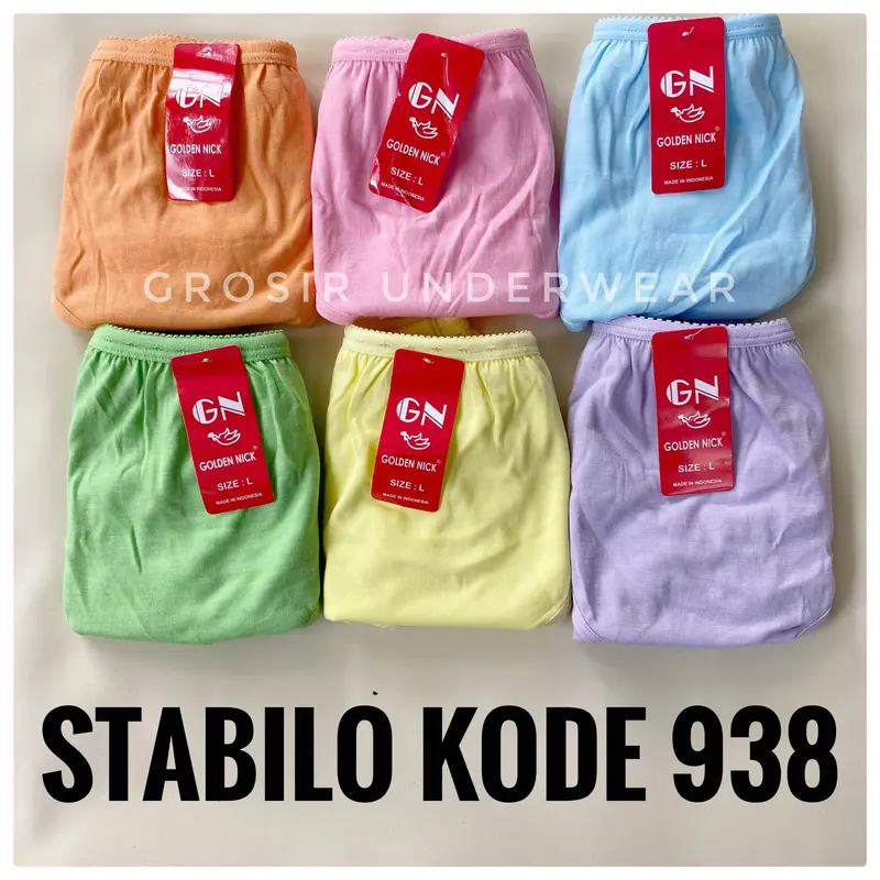 Celana Dalam Wanita Golden Nick Warna Tuda dan Muda CD Wanita GN Polos Bahan Katun Rayon Poliester 1