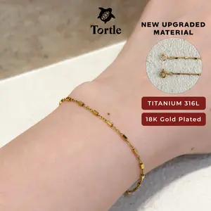 TORTLE - Gelang TITANIUM Wanita VIOLET | Perhiasan Gelang Mewah Fashion Premium Simple Bracelet Aesthetic Titanium