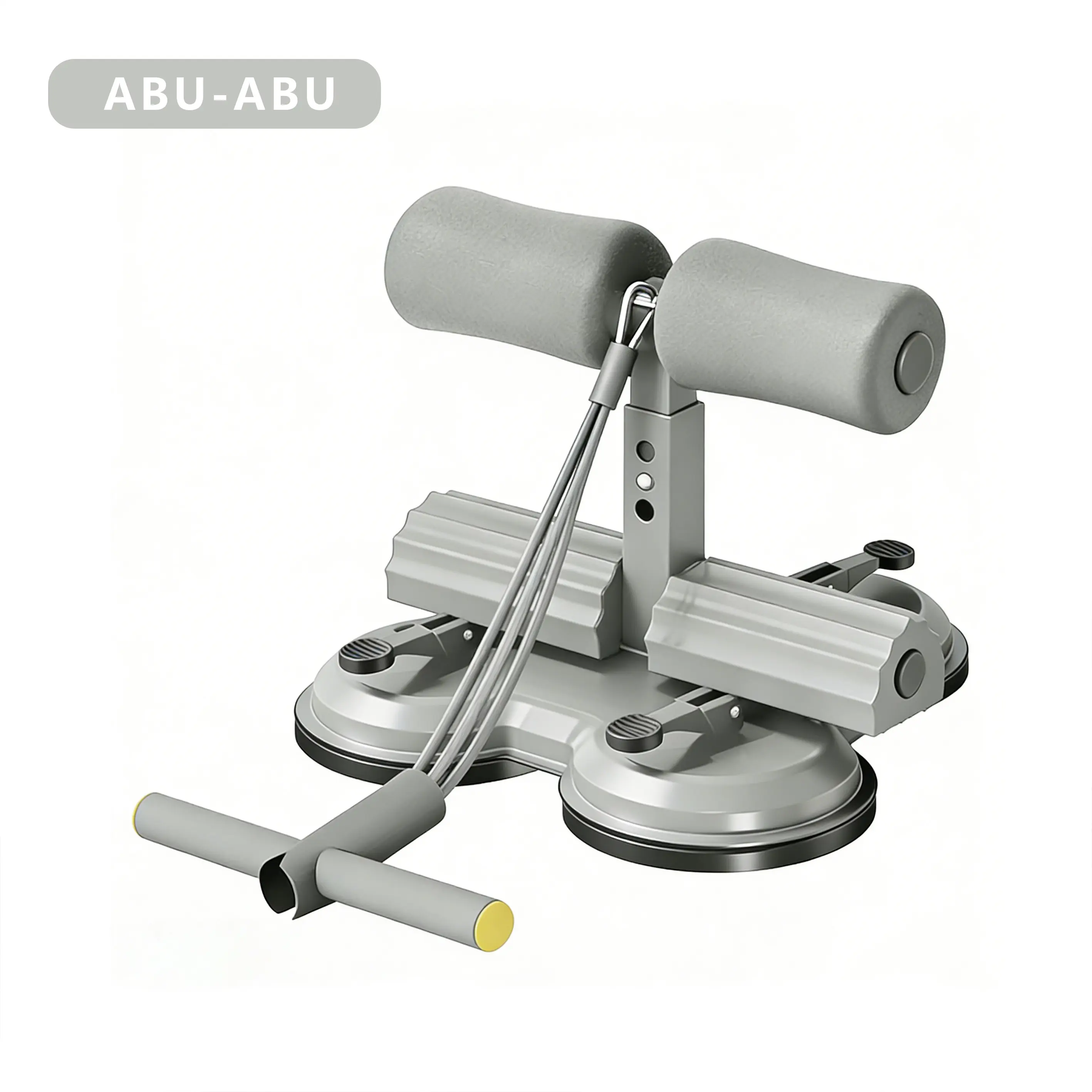 【Tiga suction cup】Abu-abu-dengan tali serut