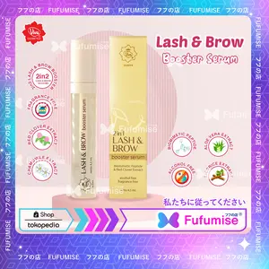 VIVA Queen Lash & Brow Booster Serum (Serum Bulu Mata & Alis) with Biomimetic Peptide, Red Clover Extract, ALCOHOL FREE, Fragrance Free Perawatan Eye