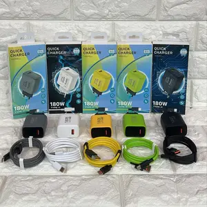 Balibyte Charger Adaptor + Kabel Type C 180W Fast Charging Fullset 139 Universal Adapter Super Vooc Model 139 Quick Charger Support Fast Charging untuk Semua Smartphone