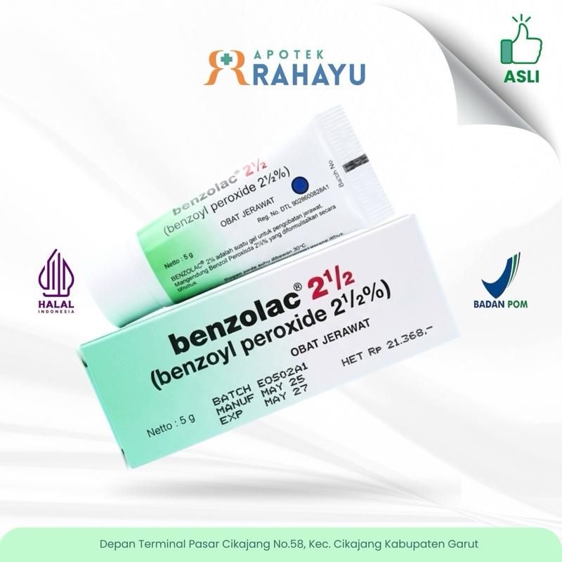 Benzolac 2½ Untuk Jerawat 5g DTL 9028600828B1 & 9028600828A1