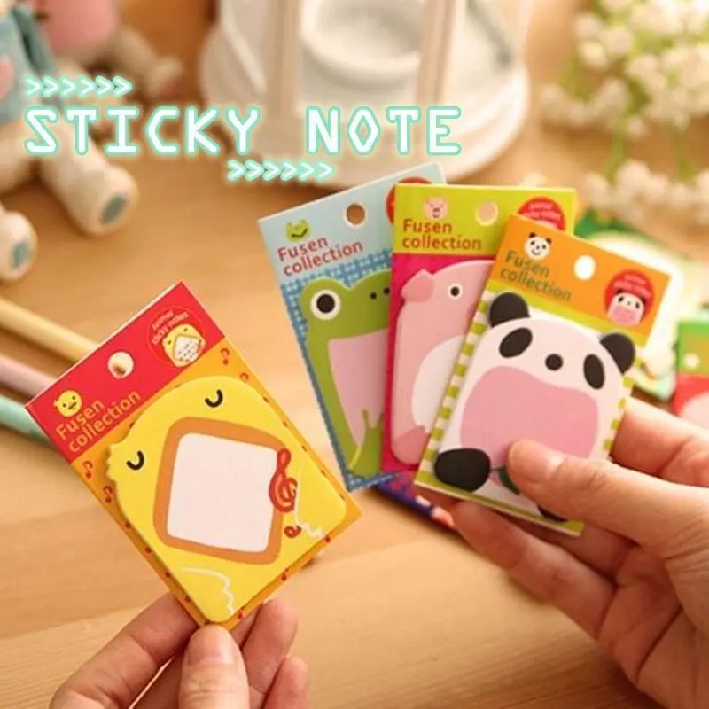 Memo Cute Cartoon Sticky Note Zoo Animal Park Sticker Tear Off Note Book Post It Notes Paper Pad School Office Supplies