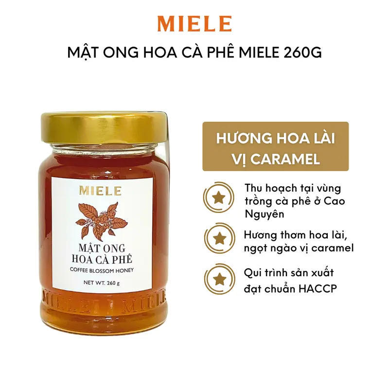 Mật Ong Hoa Cà Phê Miele 700g 2