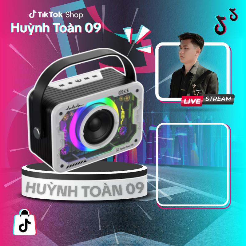 Vokuss X HUYNHTOAN Loa V9 kết nối với điện thoại máy tính bảng,... tiện lợi nhanh chóng qua Bluetooth. âm thanh bass tốt hỗ trợ thẻ nhớ TF âm thanh lớn chất âm tốt đèn led nhiều màu sắc tạo nên không khí sôi động khi nghe nhạc