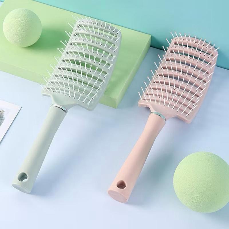 Lược Bán Nguyệt Chải Tóc Gỡ Rối Đa Năng(Loại 1 lược to) - Lược Chải Làm Tạo Phồng Chân Tóc - Lượt Massage Đầu Mini 0