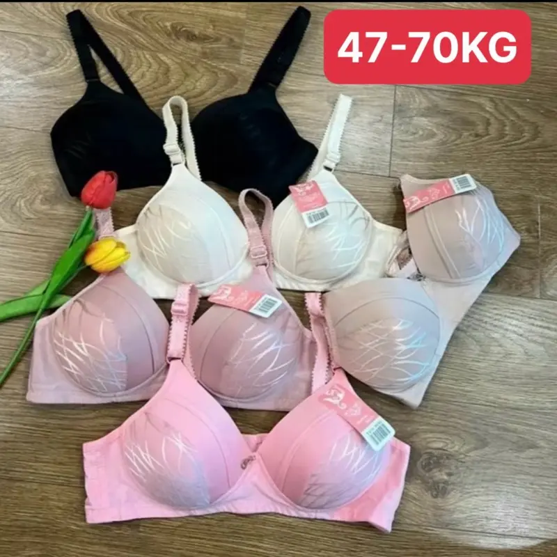 COMBO 4 ÁO LÓT  MÚT MỎNG KHÔNG GỌNG ĐỆM MỎNG 0,5 CM Đủ Size 36-42 ,47KG-70KG Màu Ngẫu Nhiên [A98] Women Bra Nữ