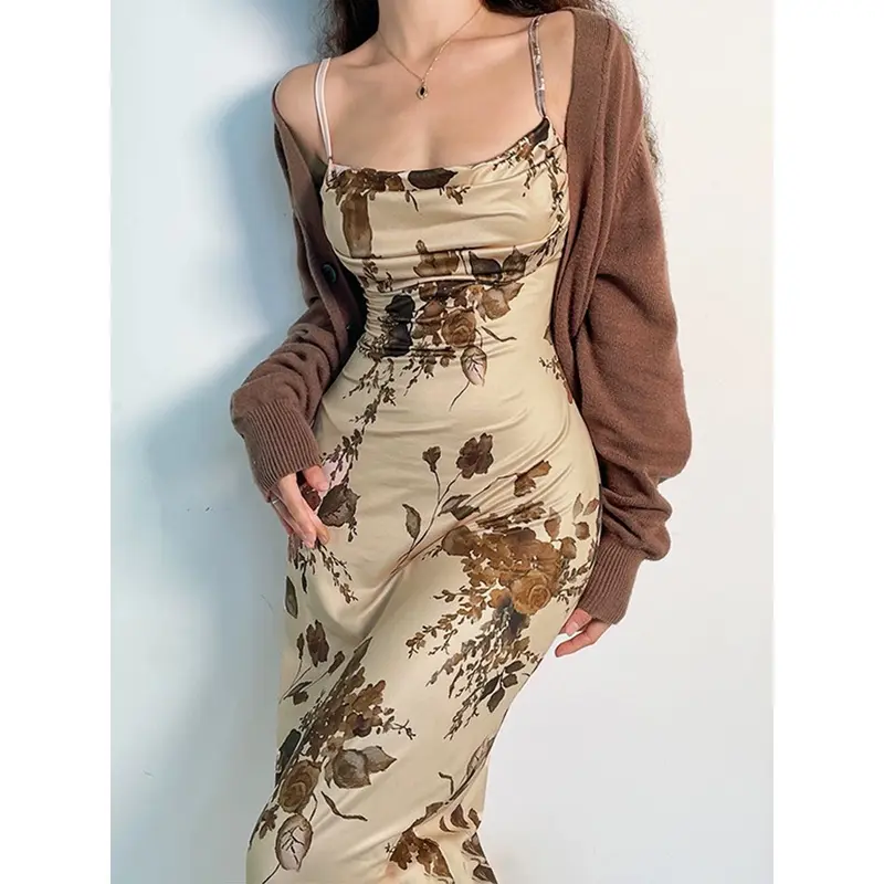 3301 purple dress sexy wanita gaun pesta mewah elegan long dress pantai wanita import wanita long dress tanpa lengan motif 4