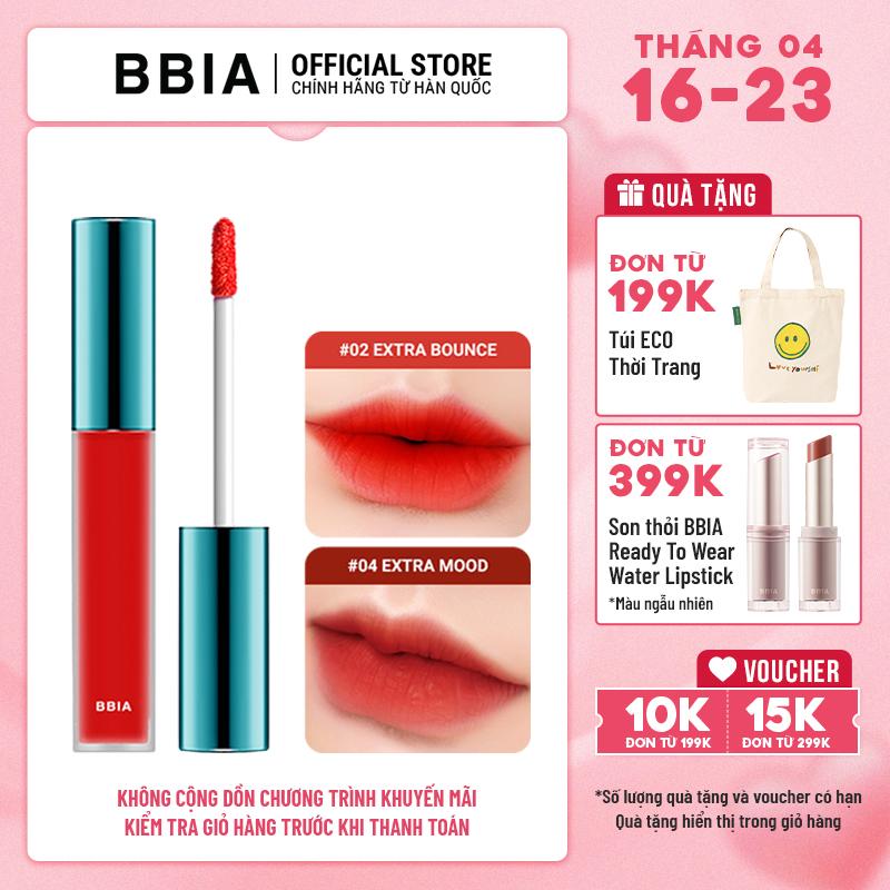 [BBIA] [Version 1] Son kem BBIA Last Velvet Lip Tint 5g Mỹ Phẩm Trang Điểm Nữ Women Cosmetic