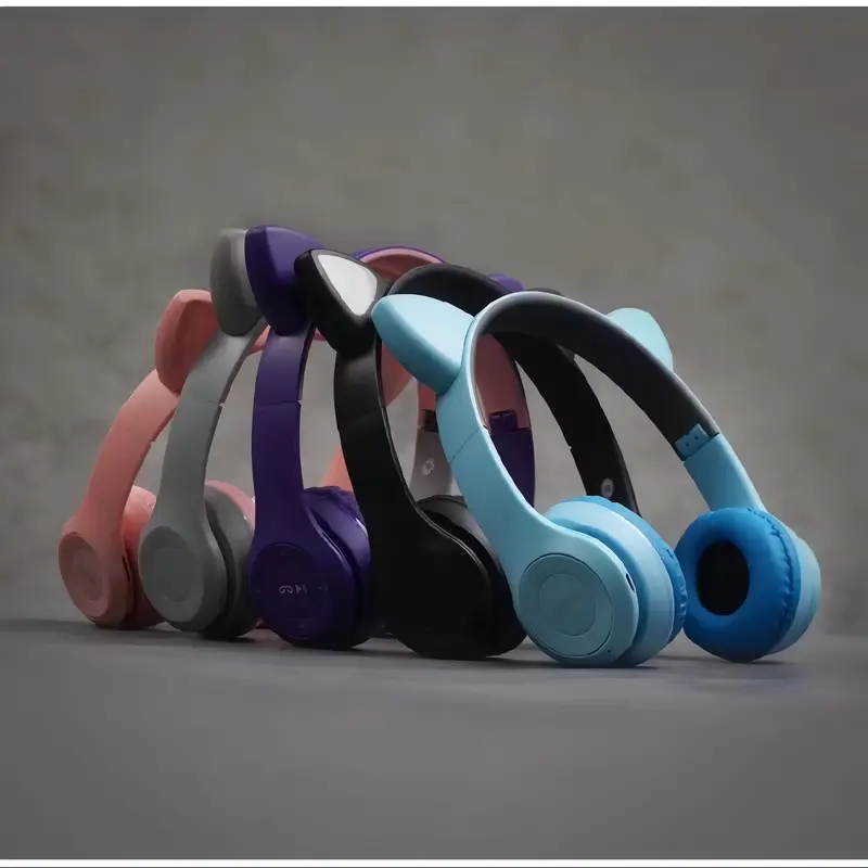 MoonLight - Headphone Bluetooth Model Telinga Kucing LED Wireless Stereo Bass Y47 / Headphone Lucu dengan Lampu Y47 4