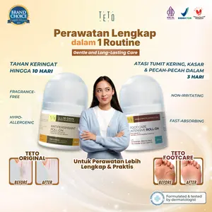 TETO Foot Care Intensive Roll On 20ml perawatan memperbaiki kaki kering, kasar & tumit pecah-pecah