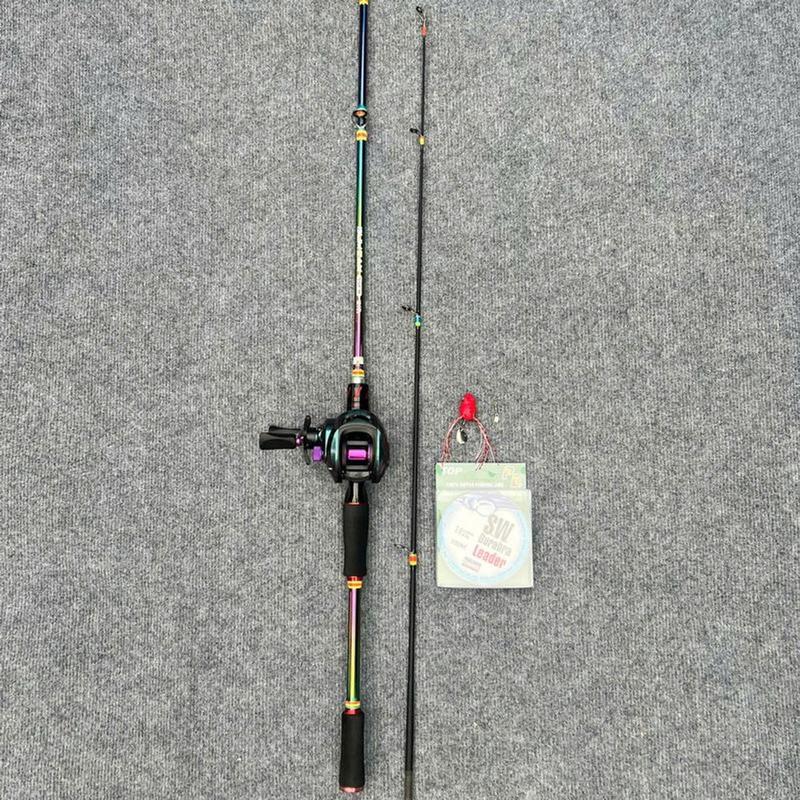  COMBO Bộ Cần Câu Cá Lure TITAN Kèm Dù Nhái Hơi TᶖgER Và Khóa Link 