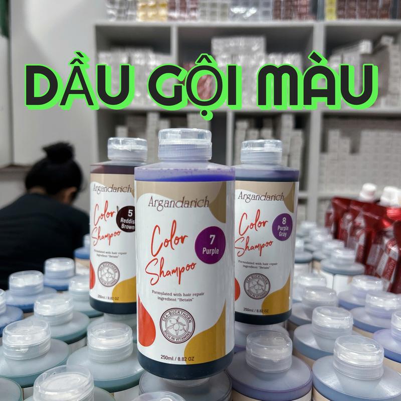 Dầu gội giữ và bù màu ARGANDARRICH 3IN1 tăng cường ánh sắc cho tóc mềm mượt tự tin