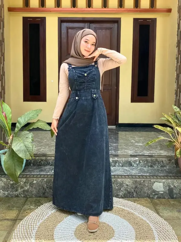 OVERALL ROK JEANS WANITA TERBARU 8