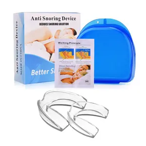 Anti Snore Mouthpiece Mouth Guard Set with Storage Case Mouthguard Moldable Night Guards for Anti Snoring Bruxism Teeth
