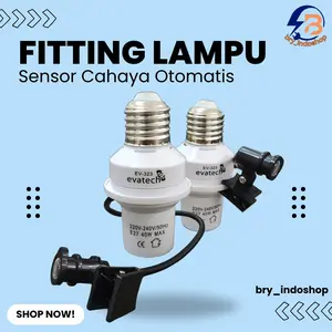Fitting Lampu Sensor Cahaya Otomatis Sensor