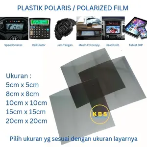 Plastik Polarizer LCD Universal Polaris Speedometer Kalkulator Timbangan Jam Digital Mesin Absensi
