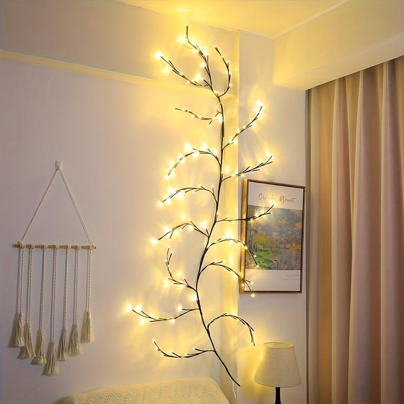 Product Introduction of New 1pc 96LED Tree Branch Light, For Desktop Wall Decoration, 8 Modes, USB Powered DIY Festive Tree Vine Light, Christmas Decoration Night Light, Halloween Decorations Lights Outdoor Ornaments 8