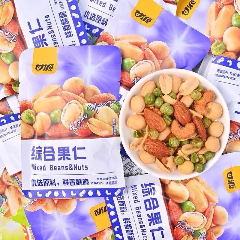   Combo 16 gói  Hạt Mix Dinh Dưỡng GANYUAN Ngũ Cốc Mix Trái Cây Sấy Giòn 