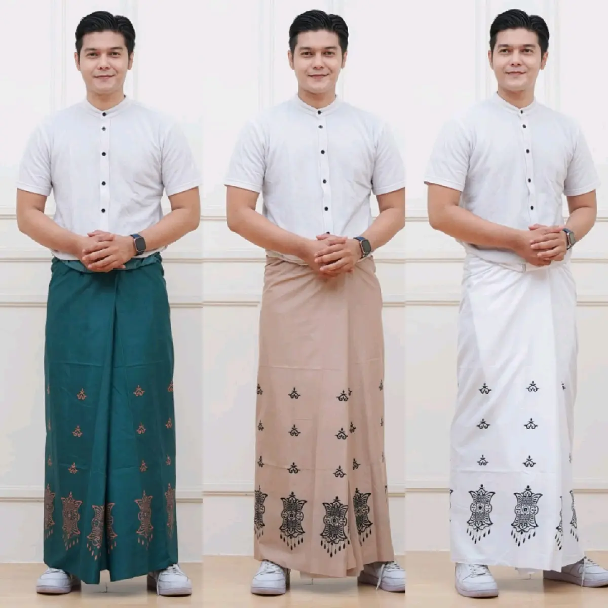 ( cod ) 40K Sarung Batik Dewasa PintuAceh viral Batik Pekalongan Muslim pria katun polly remaja motif baru lembut nyaman