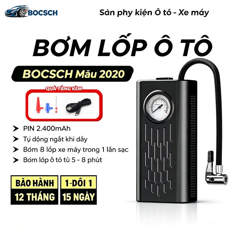 MÁY BƠM LỐP Ô TÔ, XE MÁY, XE ĐẠP, BÓNG, BOCSCH cầm tay, không dây, sạc USB,…