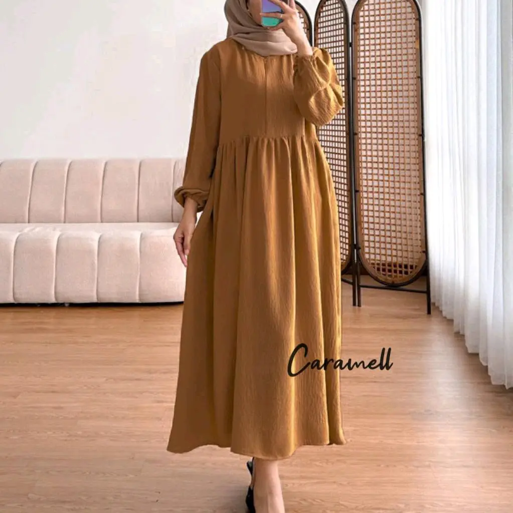 BALENA MIDI DRES//DRES WANITA DEWASA//DRES POLOS // DRES BALENA CRINGKEL AIRFLOW LD 120