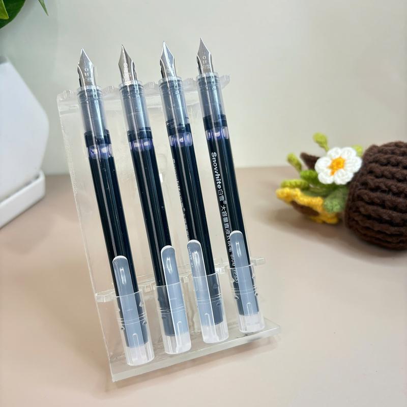  Bút Máy Gel F_33 cho học sinh cấp 1 Mẫu mới 2026 Viết siêu êm trơn 1 bút viết được 20-25 ngày Tiết Kiệm Chi Phí Dung Tích Lớn Mực Nhanh Khô Không Lem Ngòi EF 0.38 mm 2 màu xanh đen 