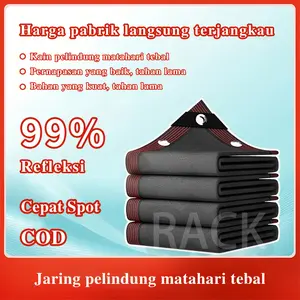 Paranet 99% Anti Sinar Matahari Luar Ruangan SunShade Net Enkripsi  Anti UV Jaring Shading/Garden Sunshade Net /Jaring Rumah Kaca Jaring Tabir