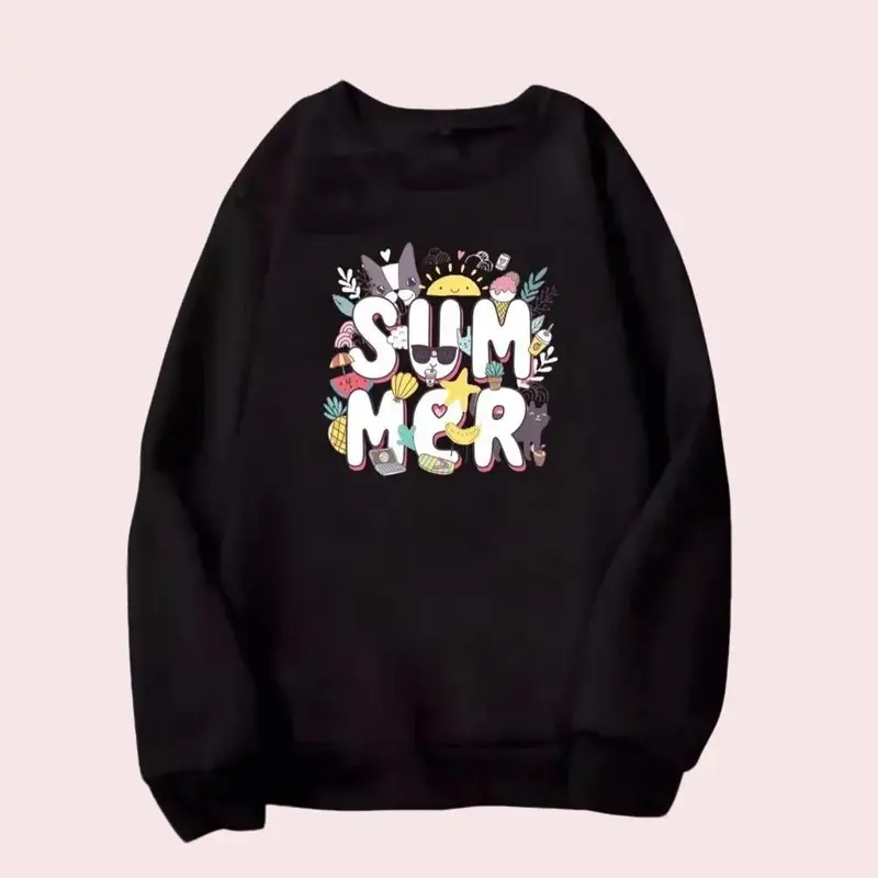 Baju Atasan Anak Remaja Perempuan Lengan Panjang Kaos Sweater Fashion 0