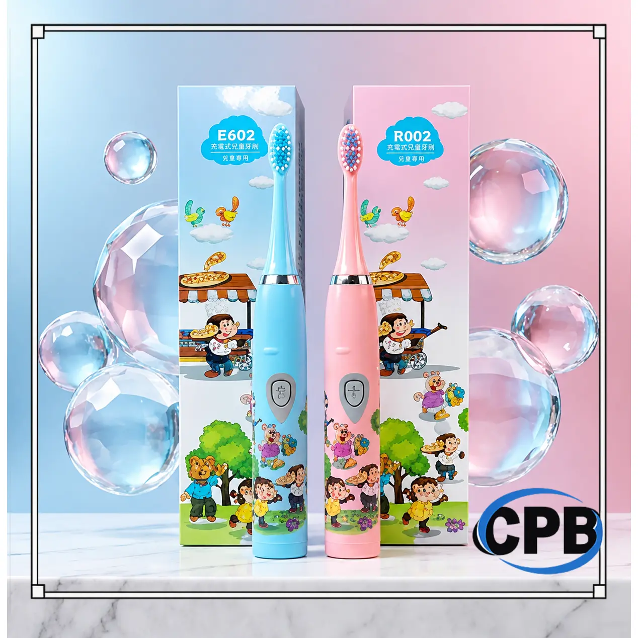 Sikat Gigi Electric Tooth Brush Waterproof Otomatis Sikat Gigi Anak Elektrik Anak Kids Electric Toothbrush Sikat Gigi Anak Karakter Lucu USB HV Gigi Elektrik Anak Electric Tooth Brush