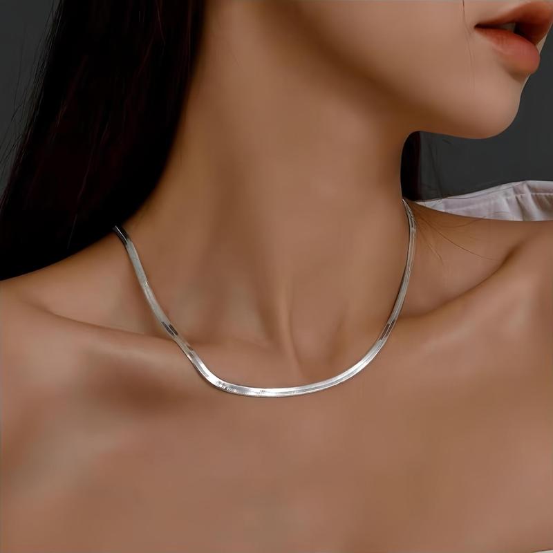 Vòng Cổ Xương Cá, Dây Chuyền Lưỡi Dao Thời Trang, Vòng Cổ Xương Đòn, Được Làm Bằng Thép Titan, Dễ Phối Đồ Cá Tính Độc Đáo Dây Chuyền Xương Cá Sống, Có Dây Chuyền. 1