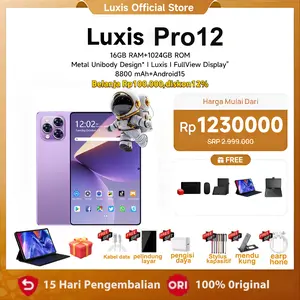 Luxis Tablet Pro12 2026 Galaxy Layar OLED 11.6 Inci Android 15 RAM 16GB ROM 1TB Baterai 8800mAh SIM Ganda 5G LTE 8-core MTK6799