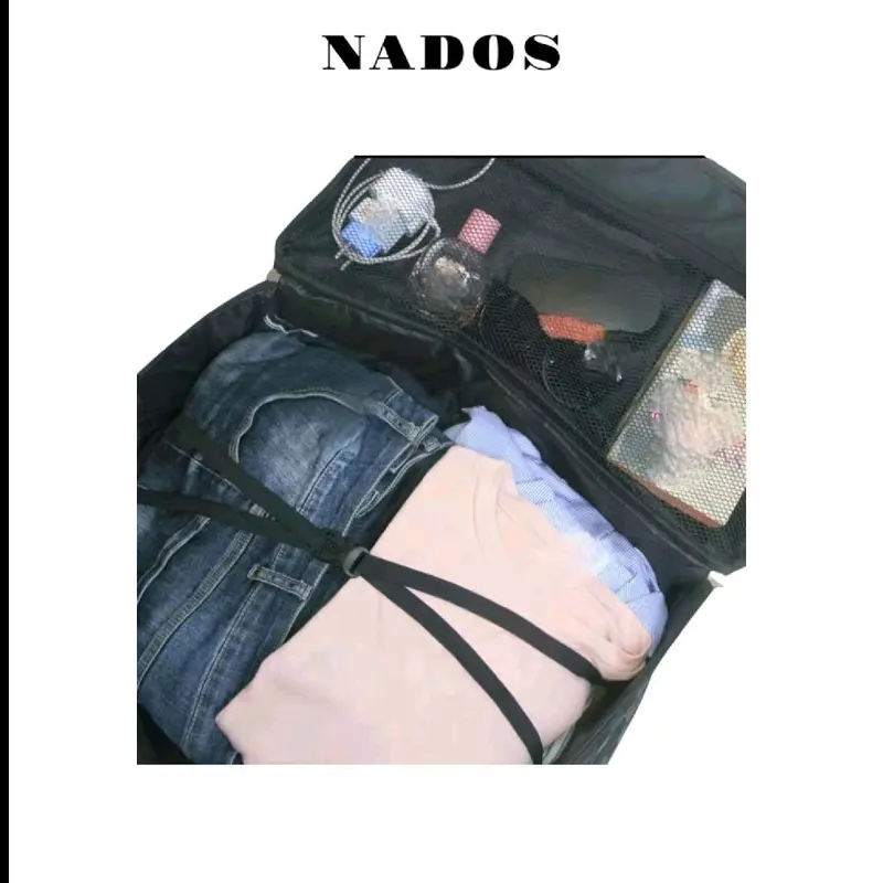 NADOS-Tas Pakaian Eksklusif dengan Keanggunan Modern Elegansi Anyaman Kulit  untuk Profesional Kepraktisan dan Kegagahan di Setiap Perjalanan Travel Pria 7