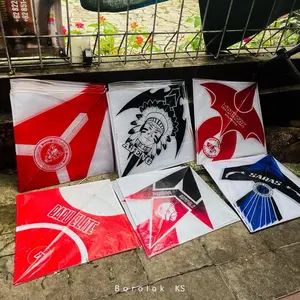 LAYANGAN SUKOI Super Standar Pull Petung, Kertas Sukoi, Sablon 1 warna Arku Rapi