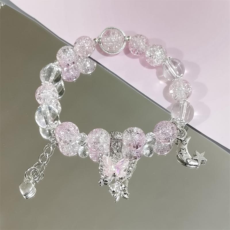 Product Introduction of [Yybooklu]COD Super Immortal Butterfly Bracelet Women Sweet Versatile Bracelet Colorful Beaded Bracelet Love Gift 17