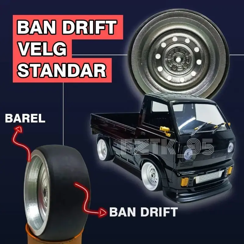 BAN DRIFT WPL D12 SEKALA 1:10 KHUSUS VELG BAWAAN ATAU STANDART :)
