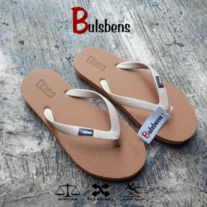 Bulsbens Sandal Japit Pria Classic Original /Sendal Karet Pria Dewasa Slipper /Sandal Jepit Pria Trandy Karet Empuk Warna Japit Crea