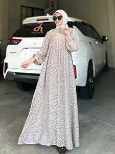 Dress Bahan Rayon Viscose Motif Premium size M, L, XL & XXXL By Helda's Collection