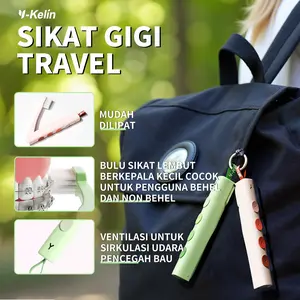 SIKAT GIGI TRAVEL MUDAH DIBAWA BISA DILIPAT [100% ORIGINAL] Y-KELIN | HILANGKAN 99% BAKTERI