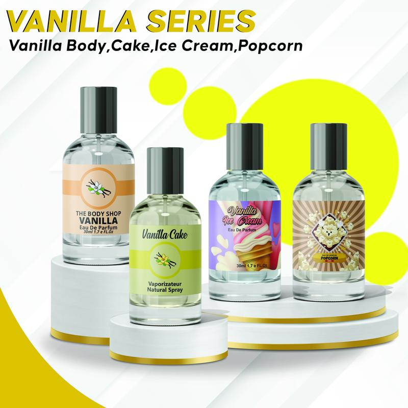 DAPAT 4 BOTOL PARFUM PRIA WANITA VANILLA SERIES 30ML WANGI TAHAN LAMA 1