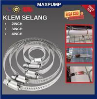 Gambar MAXPUMP KLEM SELANG 2 inch 2.5inch 3 inch 4 inch STAINLESS - 2INCH dari Poseidonpump Kota Administrasi Jakarta Utara 1 Tokopedia