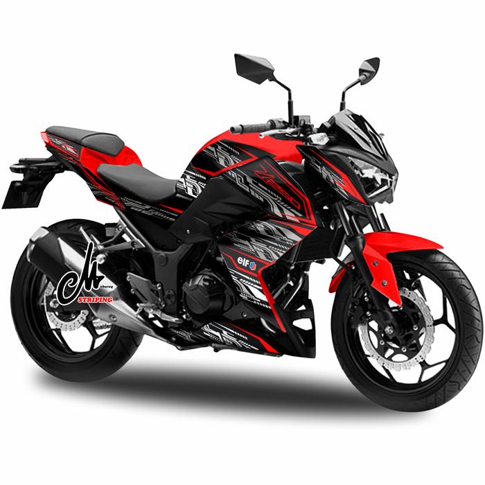 Jual DECAL MOTOR KAWASAKI NINJA Z250 GRAFIS CUSTOM / STIKER STRIPING ...