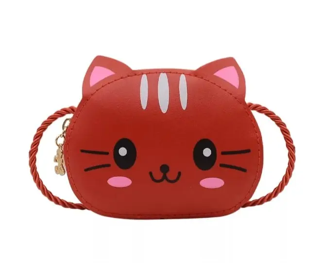 Tas Selempang Anak Lucu Motif Binatang kucing 3